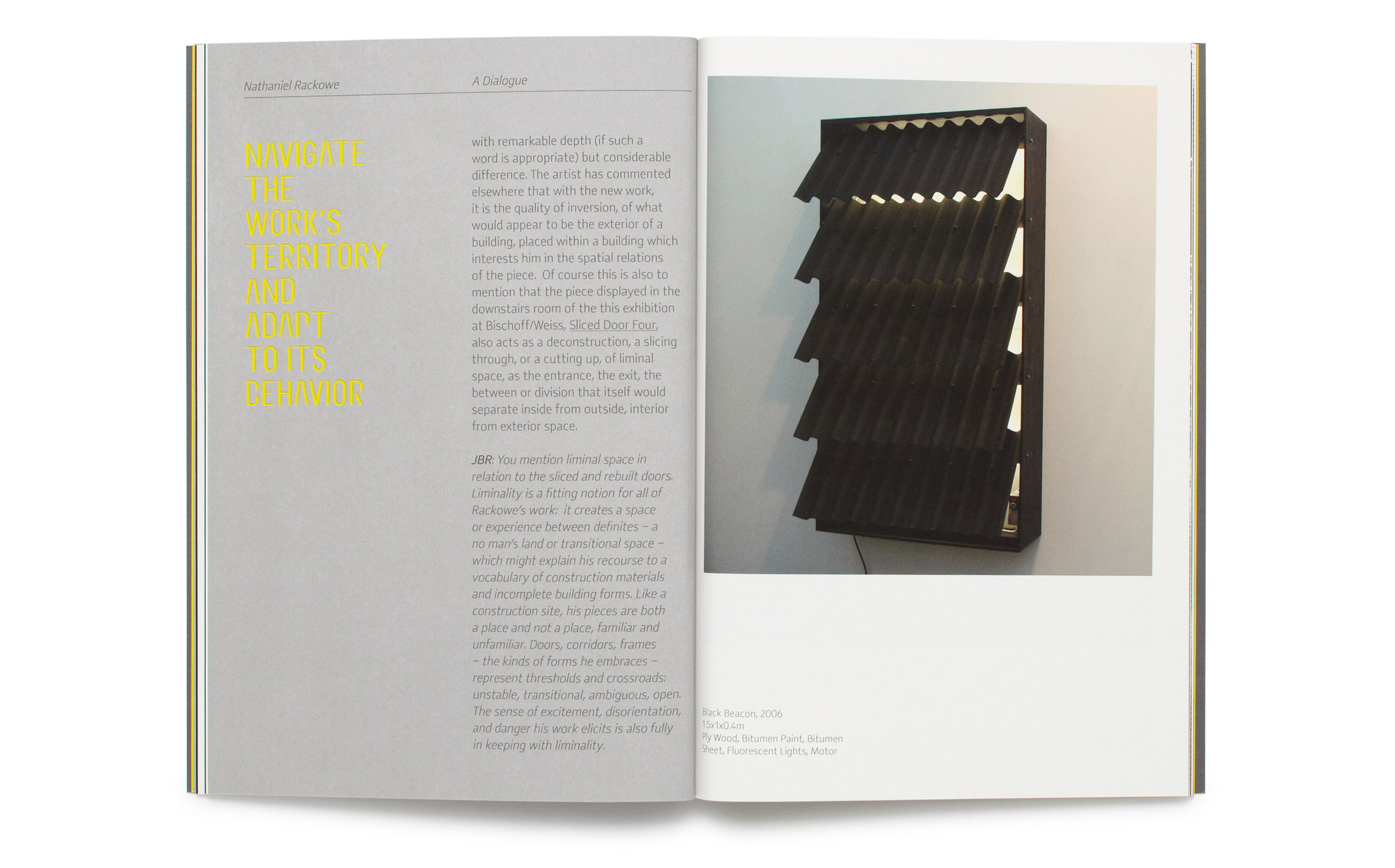 Daniel Baer – Nathaniel&nbsp;Rackowe Catalogue.<i> Bischoff/Weiss&nbsp;Gallery</i> 7